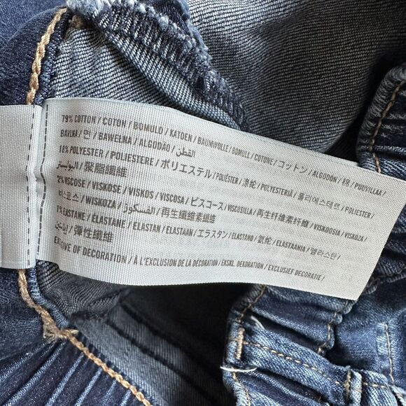 Abercrombie Kids Girls Pull-on Jean Legging Size 11/12 Slim Burgundy Stripe B31 - Picture 7 of 7